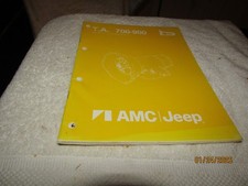 Amc Jeep Ta 700-900 Series Transmission Service Repair Manual 1983