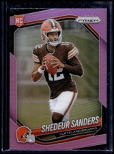 2025 Panini Prizm Shedeur Sanders #302 Pink RC Rookie Cleveland Browns