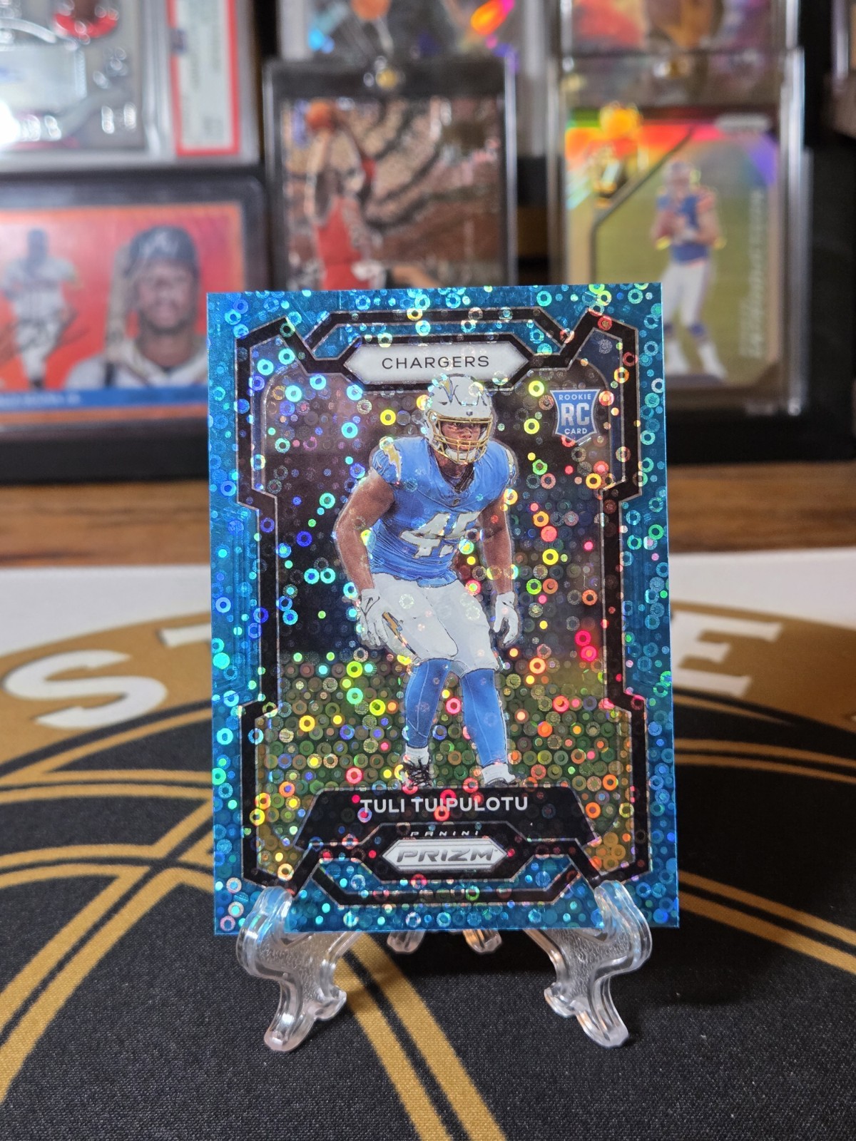 Tuli Tuipulotu Panini Prizm #354 Blue Sparkle
