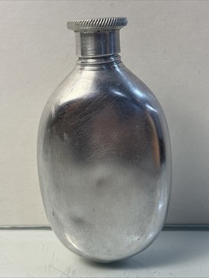 Vintage WEAR EVER Aluminum Hip Flask TACUCO Trademark T.A.C.O. Co