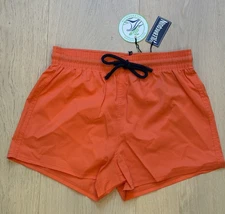 NWT 100% AUTHENTIC VILEBREQUIN Swim Trunks MAN- M - MEN - MEDIUM - ORANGE