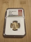 2026 $10 1/4 oz Gold American Eagle – NGC MS69 – Official Red Book Label