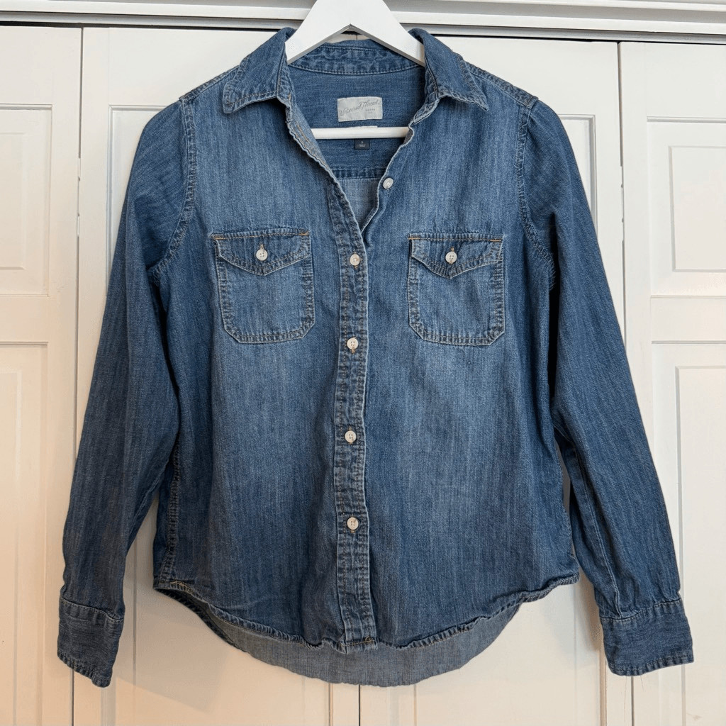 Universal Thread Labette Denim Western style blou… - image 2