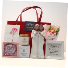 Sister Birthday Gifts, Sister Figurine, Unique Friend Birthday Gifts for Red