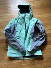The North Face 3 -1 HyVent Triclimate Fleece Lined Hooded Jacket XS Green/Gray