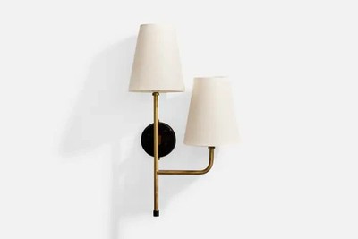 Mid Century Italian Wall lamp Pure Brass By LGL