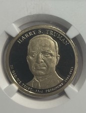 2015-S  $1  HARRY TRUMAN  NGC PF 69 ULTRA CAMEO, EARLY RELEASE  Brown Label