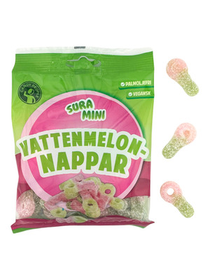 Candy People Sour Mini Watermelon Pacifier (Vattenmelonsnappar) 70g (Sweden)