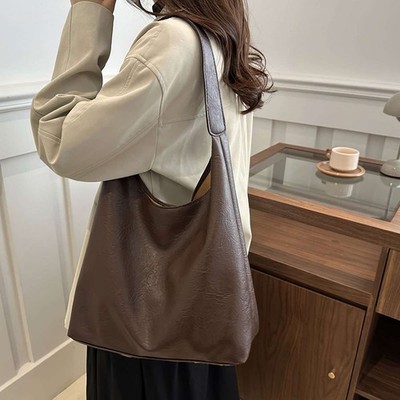 Hobo Bags PU Leather Slouchy Bag Ultra Soft Vegan Purse Vintage Shoulder Women