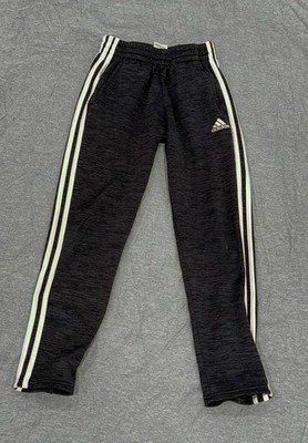 adidas Sweat Pants Medium Gray W/ White Stripes Regular Fit