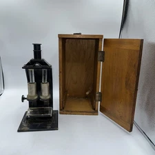 Antique Bausch & Lomb Colorimeter in original wood case #994 With Prisms