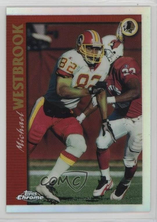 1997 Topps Chrome Refractor Michael Westbrook #108 6m1