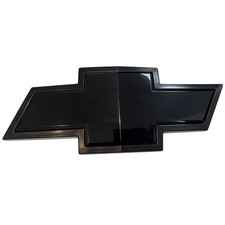 Front Bowtie Emblem Gloss Black 2007-13 Silverado 1500 2007-2010 2500hd 3500hd