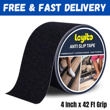 Anti Slip Tape, 4 Inch x 42 Ft Grip Tape for Stairs Outdoor/Indoor, Waterproof N