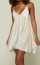 O'Neill Saltwater Stripe Tank Cover Up , Women's, Multi Beach Stripe, Small 52