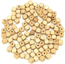 Wooden Beads 10 Mm Wooden Cube Beads for Jewellery Making 200 Pieces Wood Bead 3