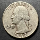 1957-D Silver Washington Quarter (Circulated) - (#2026) Very Fine Condition