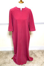 Vanity Fair Fleece House Coat Womens Medium Granny Robe Mumu Grandmacore Vintage
