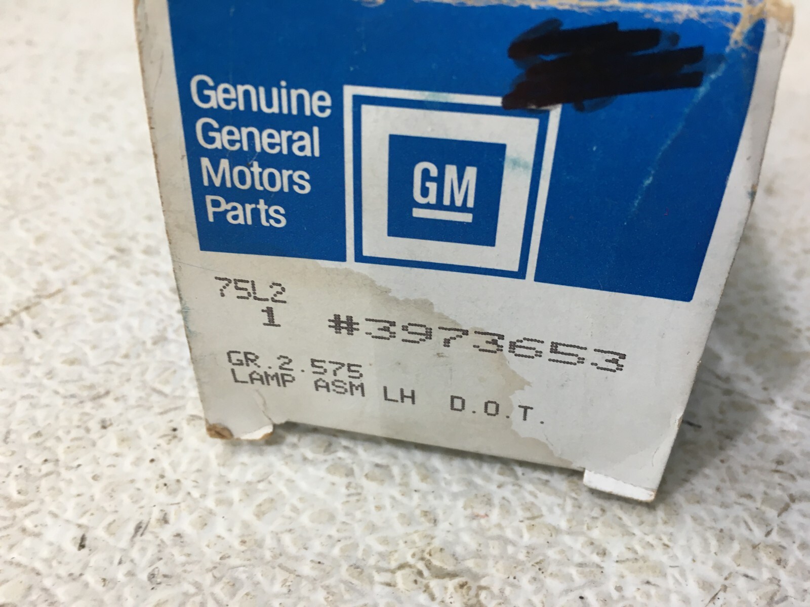 1970-1973 Corvette C3 LH Rear Marker Lamp GM OEM 3973653 for sale 