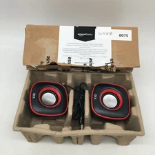 QFX Black Usb Powered 2 Piece Computer Speaker System For Desktop And Laptop