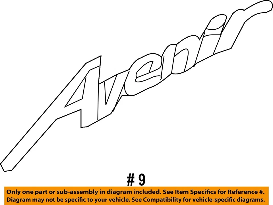 Placa de identificación exterior puerta delantera GM OEM 18-24 Enclave 23373823 Foto 2 de 2