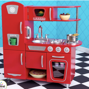 kids kitchen red