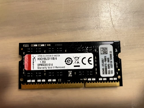 Kingston HyperX Impact HX318LS11IB/4 modules 4GB SO-DIMM 1.866MT/s
