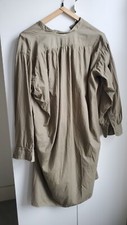 Antique Victorian Edwardian Chemise Night Shirt Tunic Olive Smock Workwear Chore