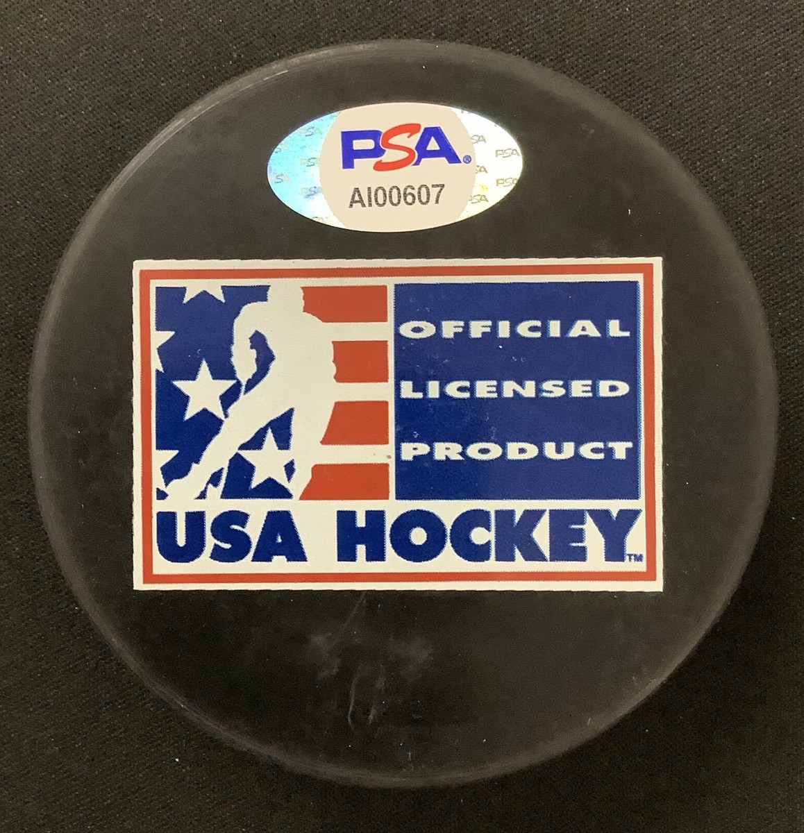 Herb Brooks Signed Puck 1980 US Hockey Team Mike Eruzione Jim