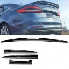 For Ford Fusion Mondeo 2013-2020 19 Rear Trunk Spoiler Lip Roof Tail Wing Black