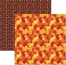 Happy Fall - Autumn Leaves, scrapbook paper, DS, Reminisce HAF004