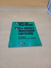 1982 FORD ALL MODELS EXCEPT ESCORT LYNX SERVICE REPAIR GUIDE MANUAL PRE DELIVERY