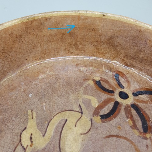 4-Bowl Set, Primitive Folk Art, Running Deer or Antelope Redware Terracotta READ - Picture 12 of 12