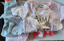 Toddler Girl Carter Pajamas 4T Cat Time for A Nap 2 NWT