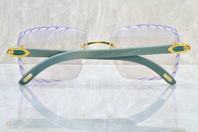 Cartier rimless tulip wood C decor gold brand new with box Tiffany transition