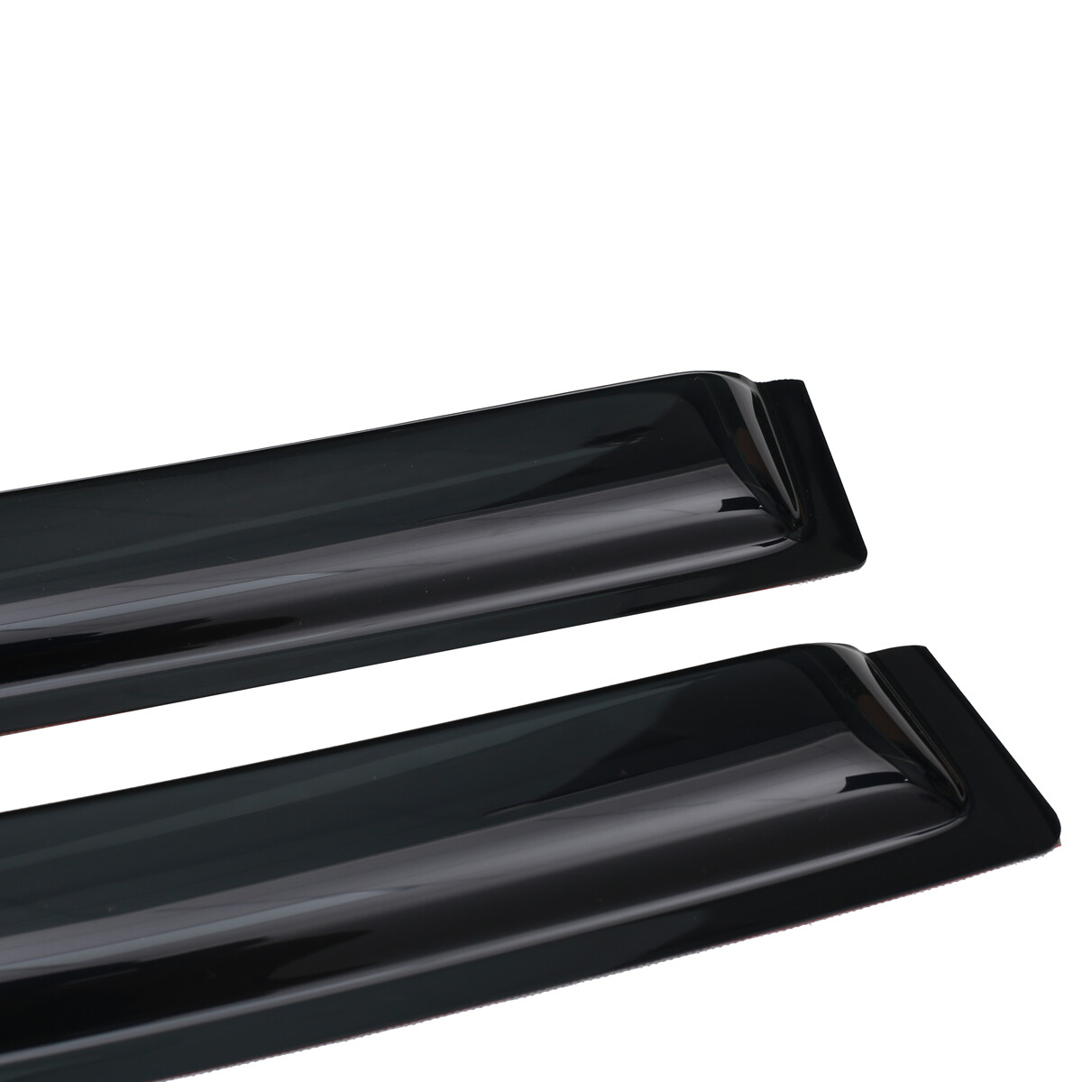 Fits 12-18 Ford Focus Window Visors Acrylic Vent Rain Guard Shade w/ Red Sport