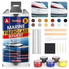 Marine Fiberglass Repair Kit for Boats,  Gel Coat Repair Kit for Boats, Fibergla