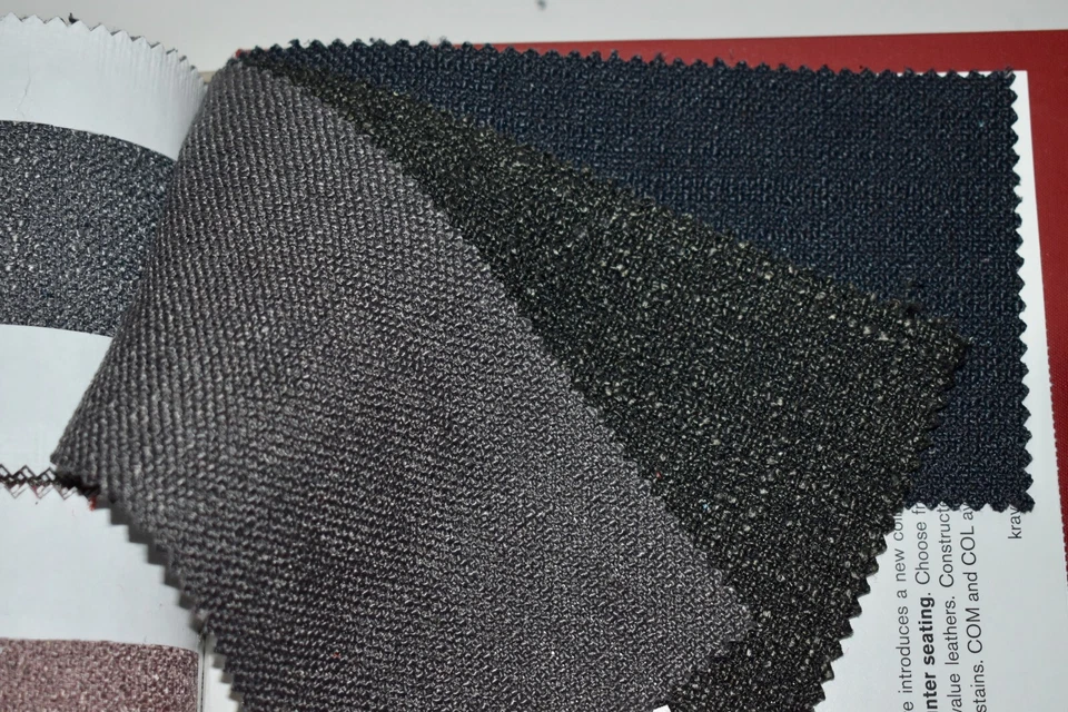 FABRIC SAMPLE BOOK Multi-Color LINEN BLEND TEXTURES 48pcs LOT Neutrals & Brights - Image 2 of 4