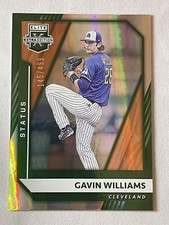 2021 Gavin Williams Panini Elite Extra Edition Baseball #23 Status Green /499