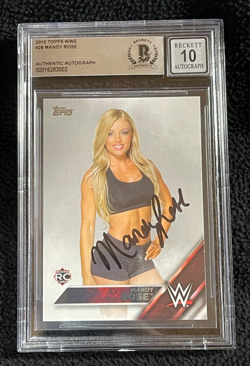 topps WWE マンディ・ローズ キス カード Mandy Rose
