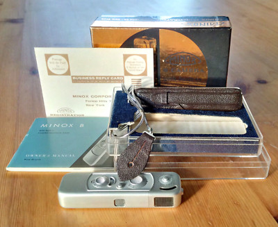 Boxed Minox Model B Subminiature Camera Set (1963) - in Working Order