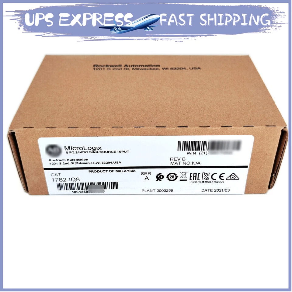 1762-IQ8 AB MicroLogix 1200 Original factory packaging independent modules GN - Image 2 of 2