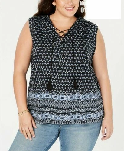 Blue Plus Size Tops & Shirts for Women