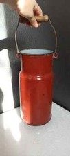 Lata de leche original Austria-Hungría marcada por el fabricante - jarra esmaltada antigua Primera Guerra Mundial Primera Guerra Mundial