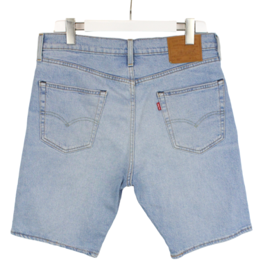 LEVI'S 502 Premium Big E Shorts Men's W34 Whiskers Zip Fly Regular