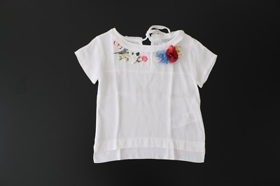WEISSES T-SHIRT SHIRT MÄDCHEN (GRÖSSE: 6 JAHRE) ''MONNALISA'' 119620AA (-50%)