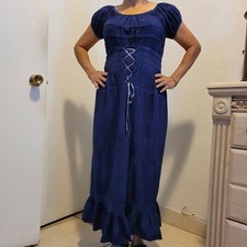 BLUE BLANKET DRESS FOR WOMEN ONE SIZE NEW