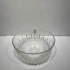 HEAVY GLASS BOWL MARKED ARCOROC  9" DIAMETER  4.25" DEEP USA