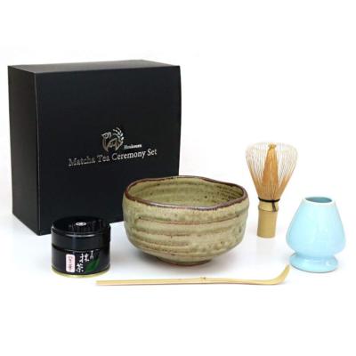 Green tea set of tea ceremony instruments tea-bowl teawhisks Kaiyu ...