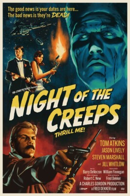 Night Of The Creeps Movie Poster Art Print Casey Booth  Mondo  Horror Classic!